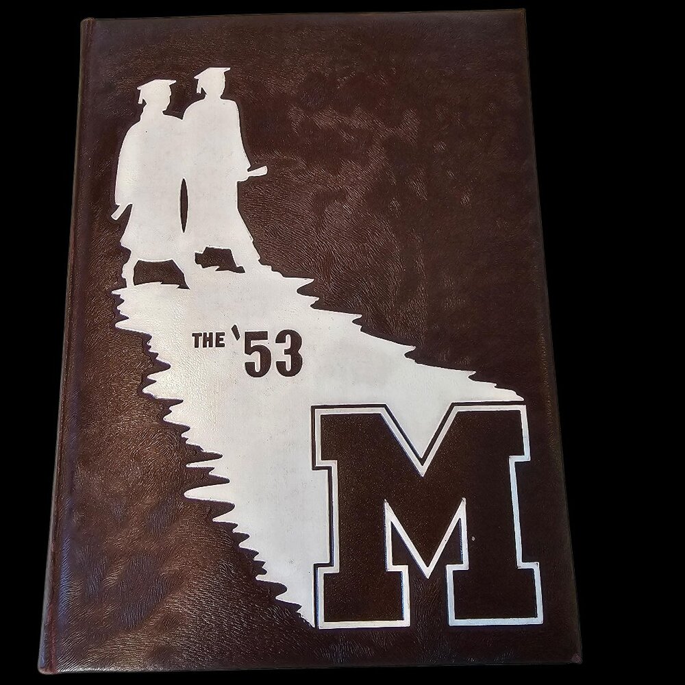 1953 High School Yearbook Moline Illinois 1950s Mid-century Teenagers Pictures S